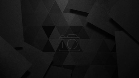 Photo for Mockup dark abstract graphic design shape for background, monochrome mosaic material template. Modern art design concept - Royalty Free Image