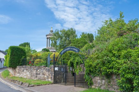 Photo for Burns Memorial and free gardens in Alloway near Ayr Scotland about to celebrate its 200th anniversary - Royalty Free Image