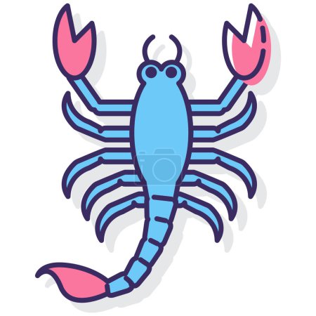 Illustration for Scorpion icon. simple illustration - Royalty Free Image