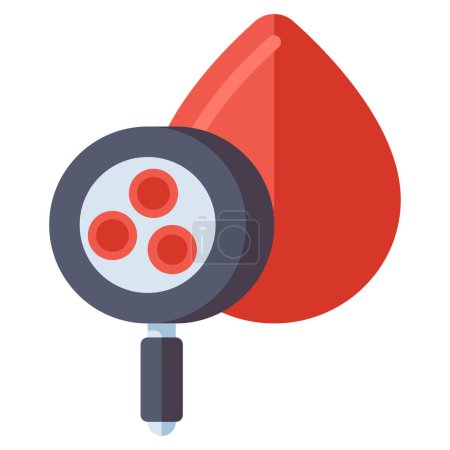 Illustration for Red Blood Cells icon. flat illustration - Royalty Free Image