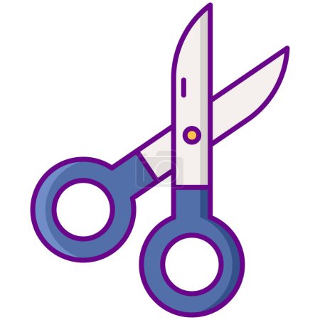 Illustration for Scissors icon. outline illustration - Royalty Free Image