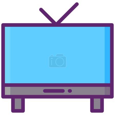 Illustration for Tv. web icon simple illustration - Royalty Free Image