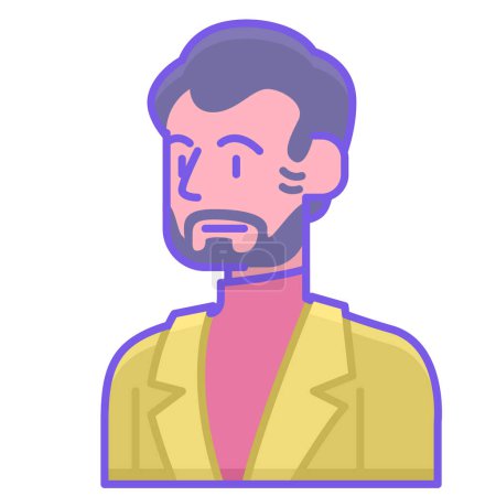 Illustration for Businessman character vector illustration. - Royalty Free Image