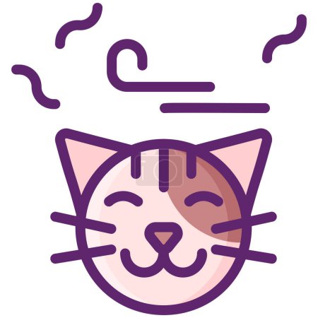 Ilustración de Animal gato icono en relleno contorno estilo - Imagen libre de derechos