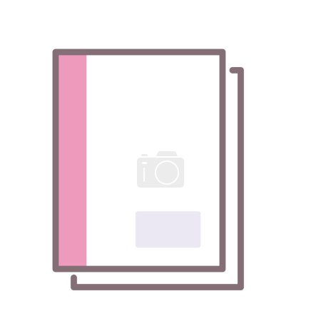 Ilustración de Icono de carpeta de archivo en fondo blanco - Imagen libre de derechos