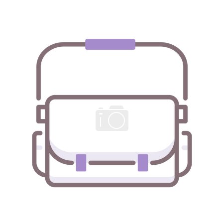 Illustration for Backpack vector icon modern simple illustration - Royalty Free Image