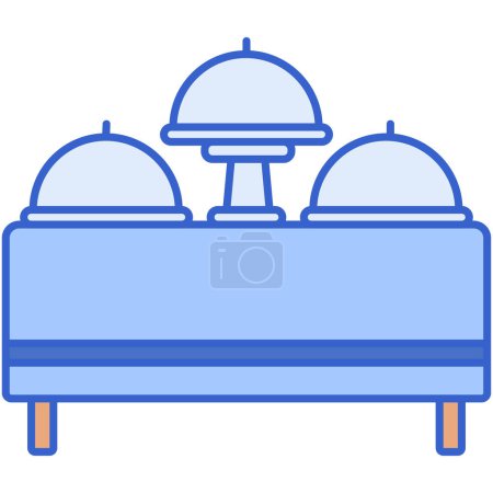 Illustration for Buffet. web icon simple illustration - Royalty Free Image