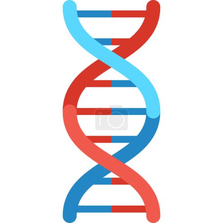 Ilustración de Icono de símbolo de ADN sobre fondo blanco - Imagen libre de derechos