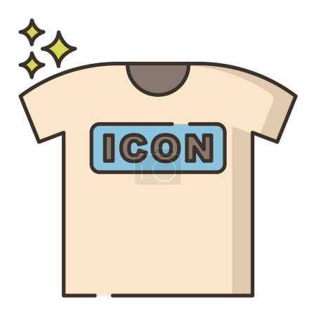 Foto de Camisa con un diseño de ilustración de vector de icono de palabra - Imagen libre de derechos