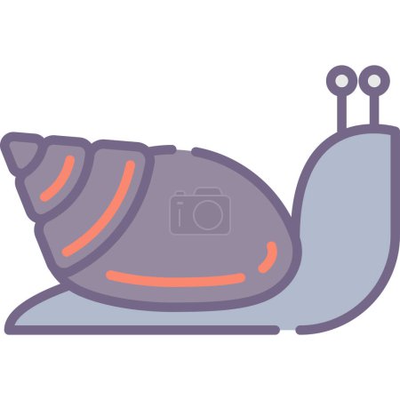 Illustration for Snail icon, vector illustration - Royalty Free Image