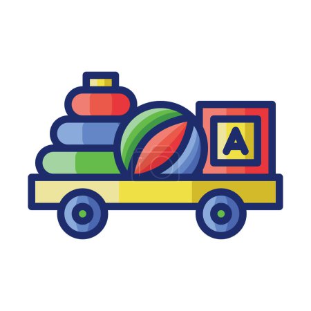 Illustration for Toys icon vector illustration - Royalty Free Image
