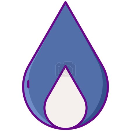 Illustration for Water drop. simple design - Royalty Free Image