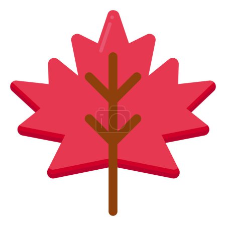 Illustration for Maple leaf icon. maple leaf vector illustration - Royalty Free Image