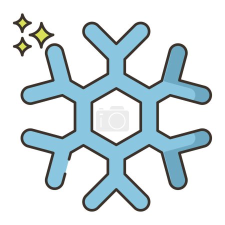 Ilustración de Copo de nieve. icono web ilustración simple - Imagen libre de derechos