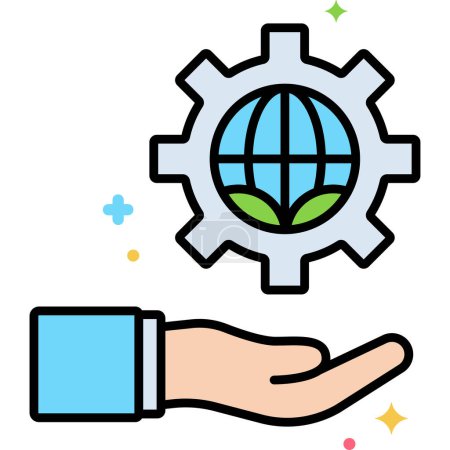 Illustration for Sustainable Development icon vector illustration - Royalty Free Image