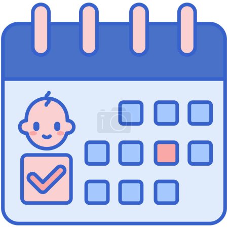 Illustration for Calendar. web icon simple illustration - Royalty Free Image