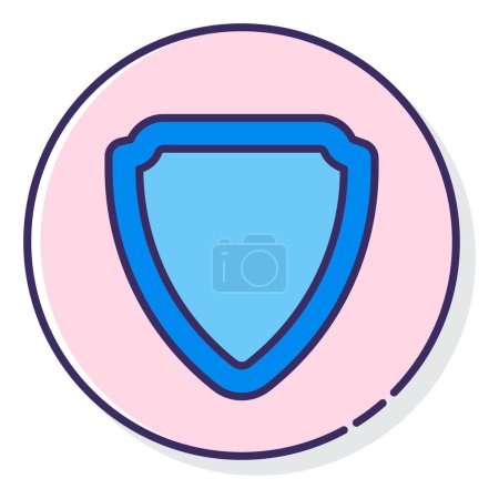 Ilustración de Seguridad. icono web ilustración simple - Imagen libre de derechos