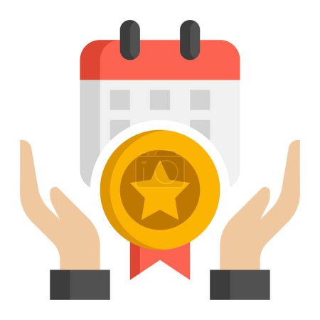 Illustration for Achievement award prize icon - Royalty Free Image