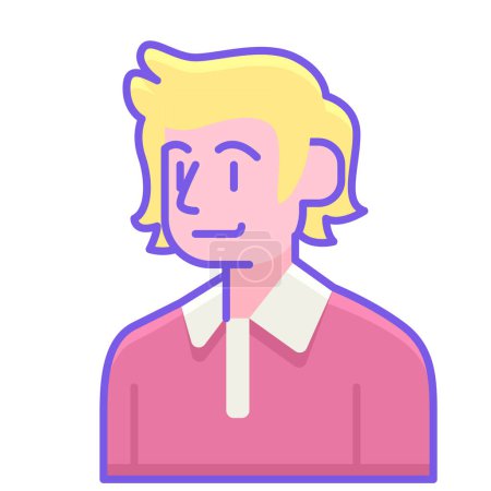 Illustration for Avatar male people icon - Royalty Free Image