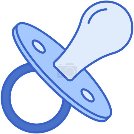 Illustration for Pacifier icon. simple illustration - Royalty Free Image