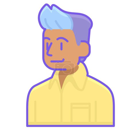 Ilustración de Hombre carácter vector icono - Imagen libre de derechos