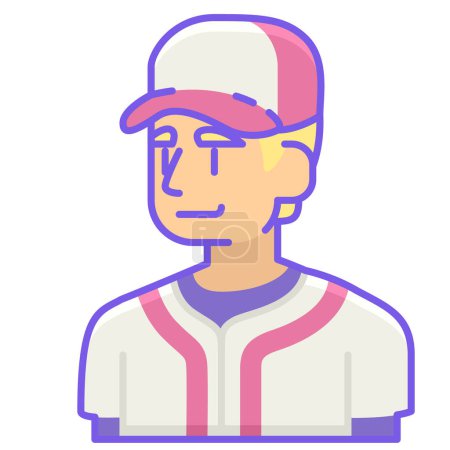 Illustration for Baseball player vector illustration design - Royalty Free Image