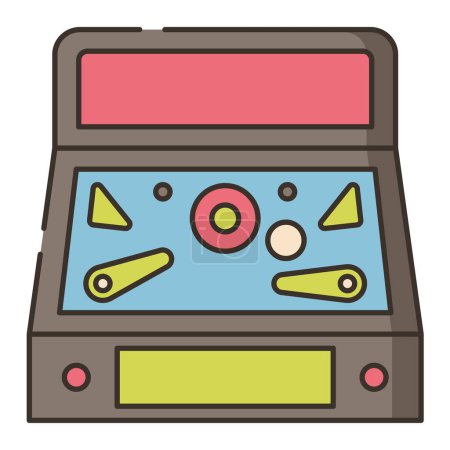 Foto de Ilustración vectorial del icono de la máquina Pinball - Imagen libre de derechos