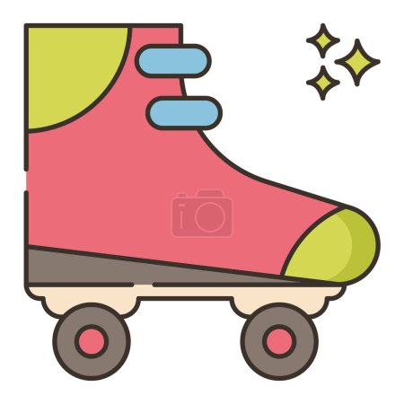Illustration for Roller skate icon simple illustration - Royalty Free Image