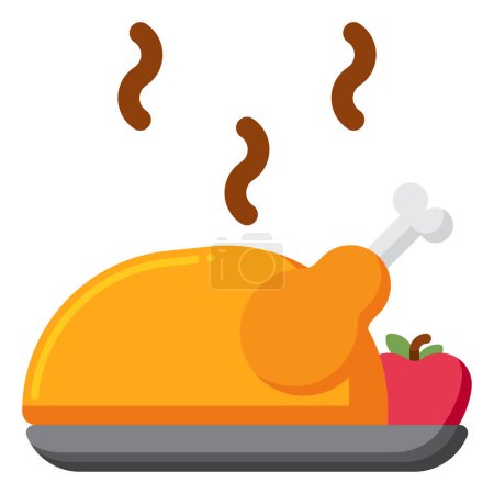 Téléchargez les illustrations : Illustration vectorielle de l'icône de Thanksgiving - en licence libre de droit
