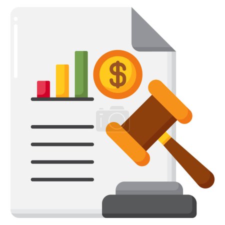 Illustration for Accounting Principles vector icon - Royalty Free Image