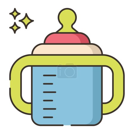 Sippy Cup Icon Vektor Illustration Design