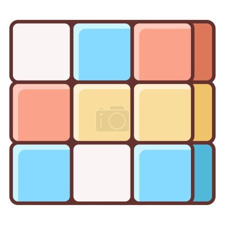 Ilustración de Ilustración vectorial de Rubiks Cube - Imagen libre de derechos