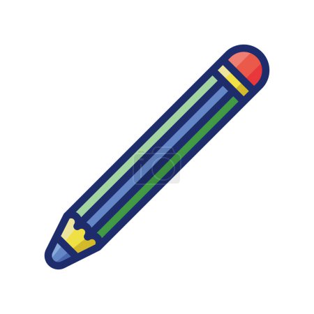 Illustration for Isolated pencil icon vector design - Royalty Free Image