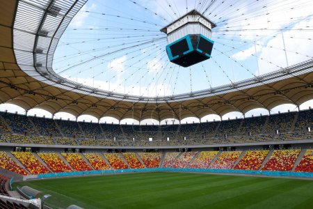Photo for Bucharest, Romania - May 23, 2024: Empty National Arena Stadium in Bucharest. - Royalty Free Image