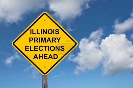 Téléchargez les photos : Illinois primaires élections signes avant-coureurs - en image libre de droit