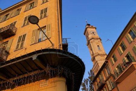Photo for Evening in Nice, France. View of architecture details - Royalty Free Image