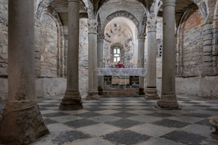 Photo for Crypt of the church of st stefano at lenno on lake como low viewpoint - Royalty Free Image