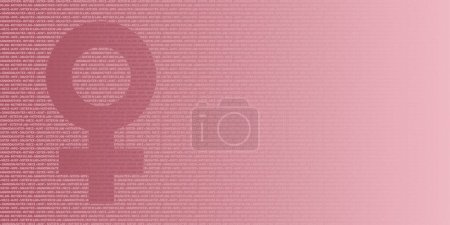 Téléchargez les photos : Symbole de la Journée internationale de la femme sur fond rose. Salutation pour le 8 mars Happy Womens Day & le 25 novembre Journée internationale pour l'élimination de la violence à l'égard des femmes. - en image libre de droit