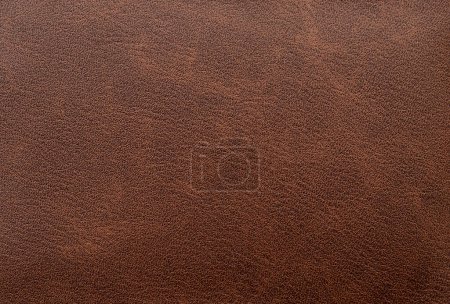 Photo for Natural brown leather texture or background, top view, space for text - Royalty Free Image