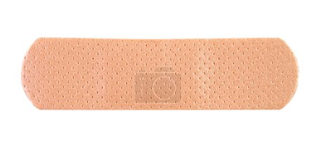 Photo for Typical adhesive bandage or sticking plaster isolated on white, front view - Royalty Free Image