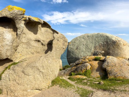 Foto de Vistas panorámicas de la isla de granito en Victor Harbor en la península Fleurieu, Australia Meridional - Imagen libre de derechos