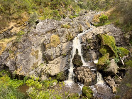 Téléchargez les photos : Cascade des chutes Hindmarsh dans la vallée du Hindmarsh sur la péninsule de Fleurieu, Australie-Méridionale - en image libre de droit