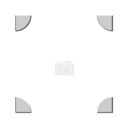 Illustration for Photo corners for photo album in vector - Royalty Free Image