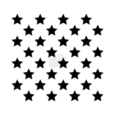 Ilustración de Patrón de repetición de fondo de estrella en vector - Imagen libre de derechos