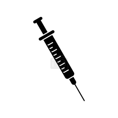 Téléchargez les illustrations : Seringue médicale pour injecter des patients dans le vecteur - en licence libre de droit