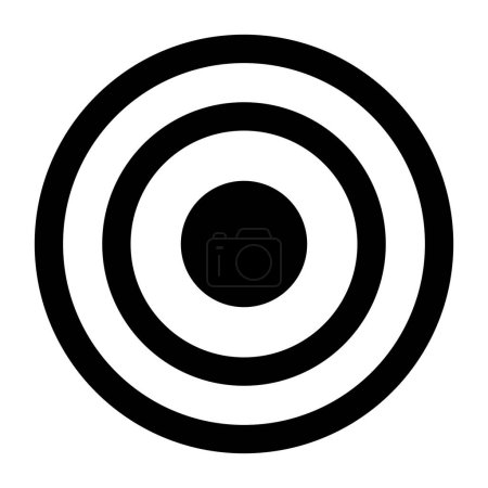Téléchargez les illustrations : Symbole cible ou bullseye dans le vecteur - en licence libre de droit