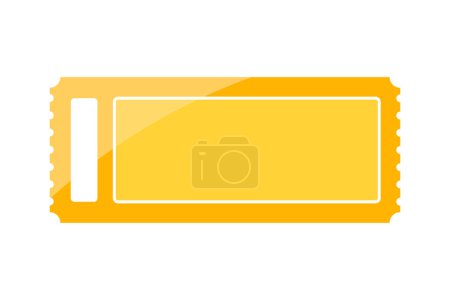 Téléchargez les photos : Modèle de ticket doré dans l'icône vectorielle - en image libre de droit