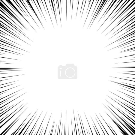 Photo for Radial lines for comics. Manga speed frame, superhero action, explosion background - Royalty Free Image