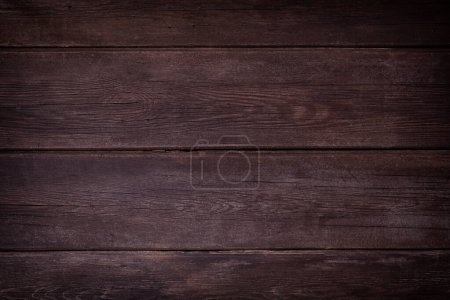 Foto de Rústico viejo envejecido marrón oscuro madera tablón fondo - Imagen libre de derechos