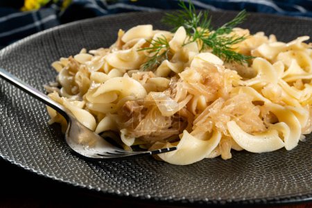Lazanki - ein klassisches Gericht der polnischen Küche.
